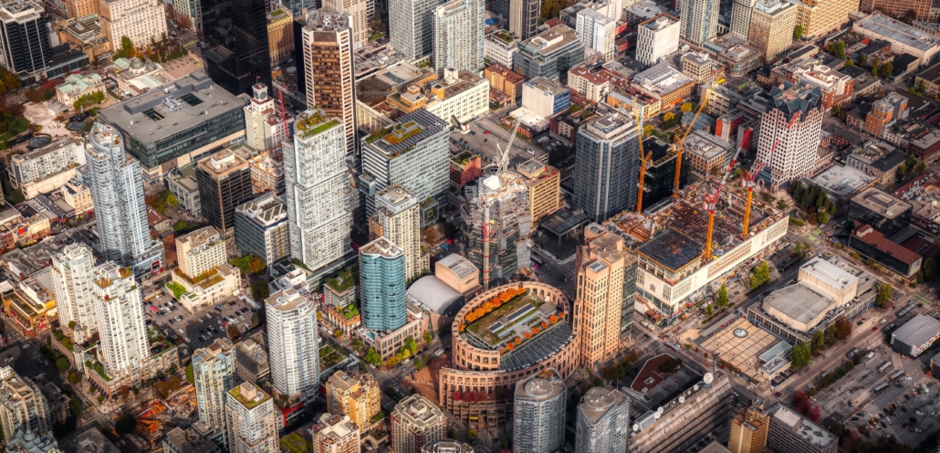 Aerial View of Vancouver City