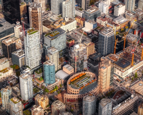 Aerial View of Vancouver City