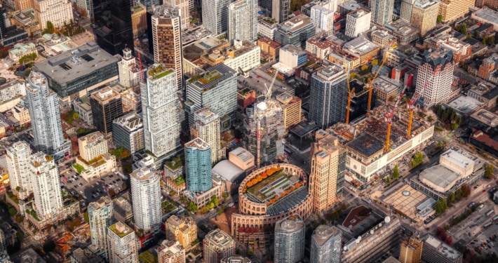 Aerial View of Vancouver City