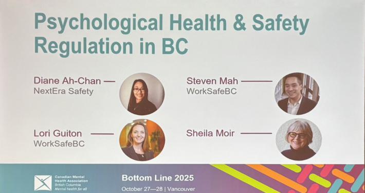 OHS Regulatory Presentation at Bottom Line Psychological Health and Safety Conference